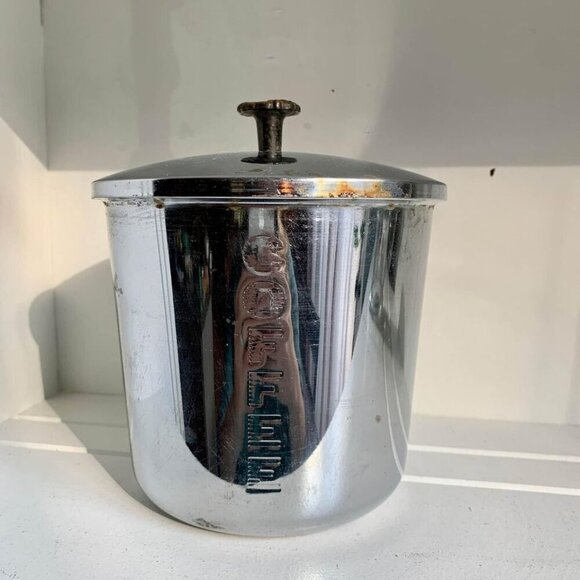 Vintage Everedy Chrome Coffee Canister With Lid - Picture 2 of 10